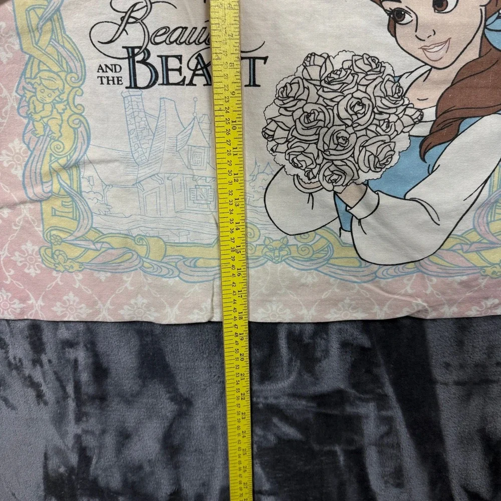 Disney Pillowcase Kids Standard Pink Belle Beauty and the Beast Vintage Graphic
